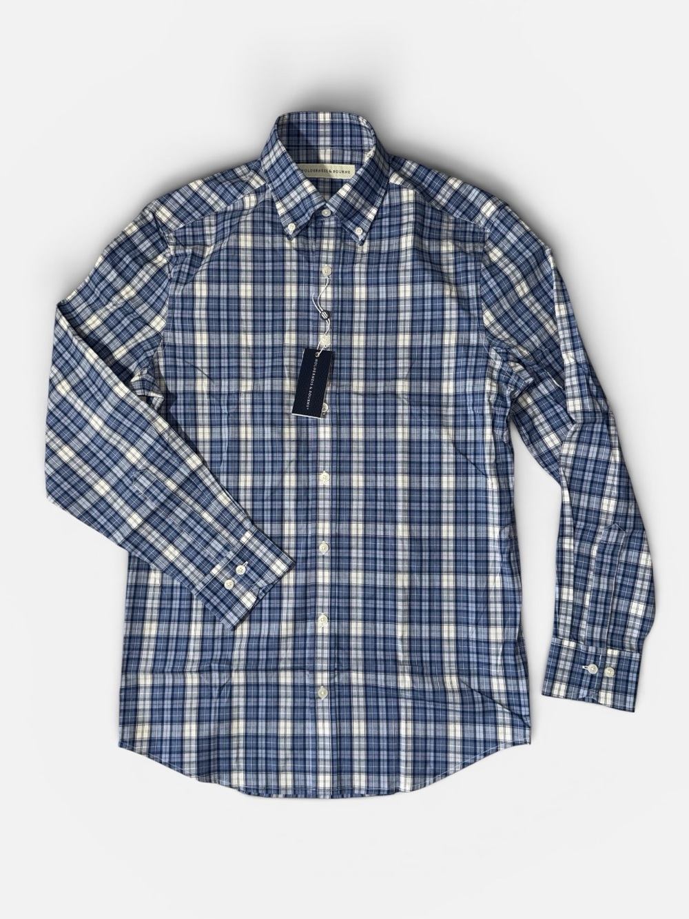 NEW Holderness & Bourne mens M Medium blue Old Elm golf club oxford shirt NWT